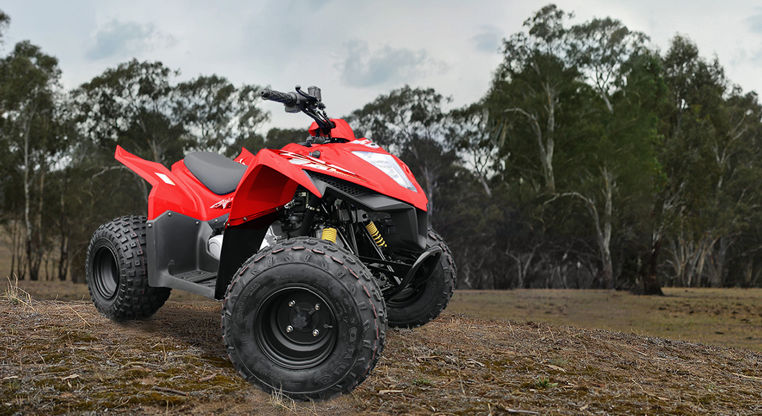 Kymco Mongoose 90S Quad Red or Blue 2 year warranty